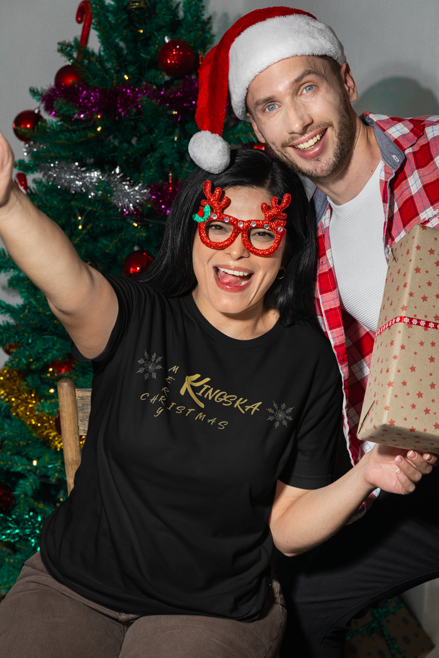 T-Shirt czarny dorośli limitowana edycja świąteczna