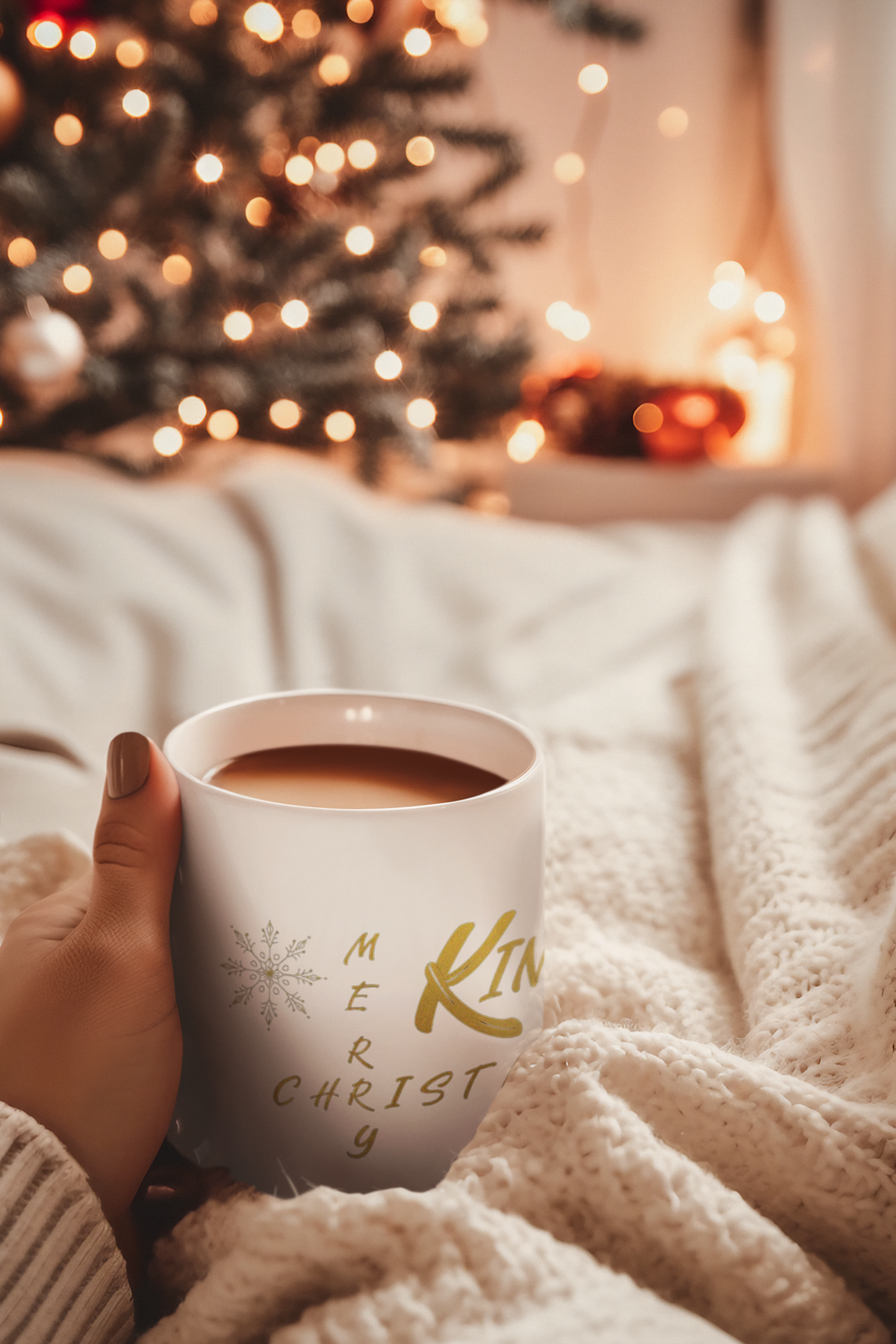 Kubek edycja świąteczna 11 Oz biały