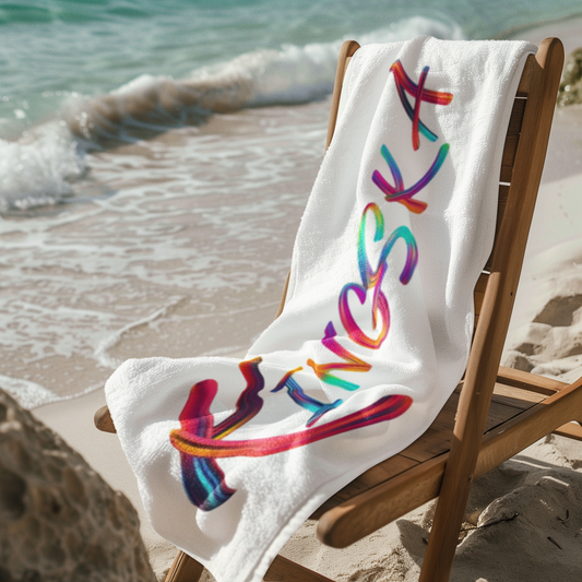 Ręcznik plażowy 70*150 biały Kingska