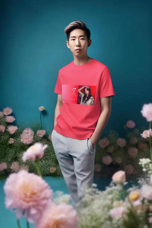 T-shirt czerwony foto Kingska