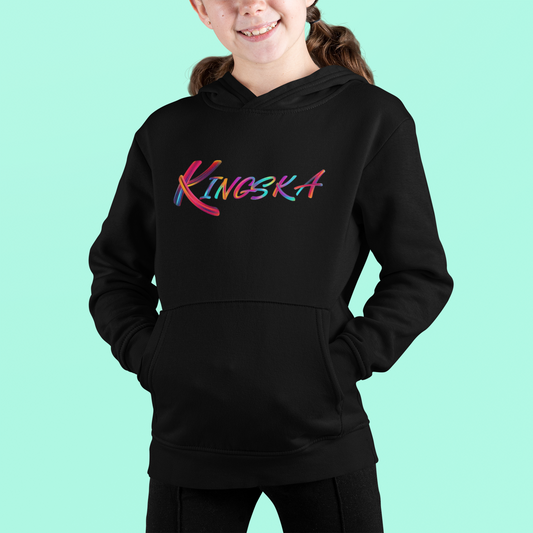 Bluza dziecięca czarna logo Kingska