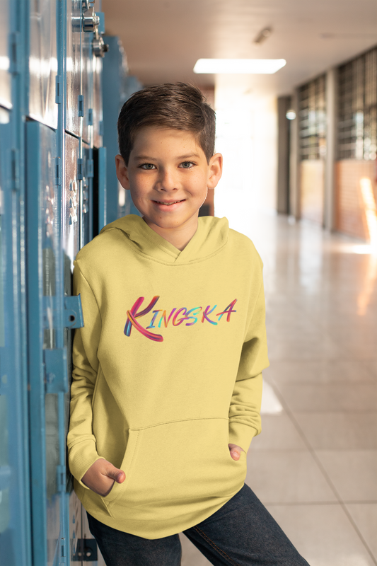 Bluza dziecięca żółta logo Kingska