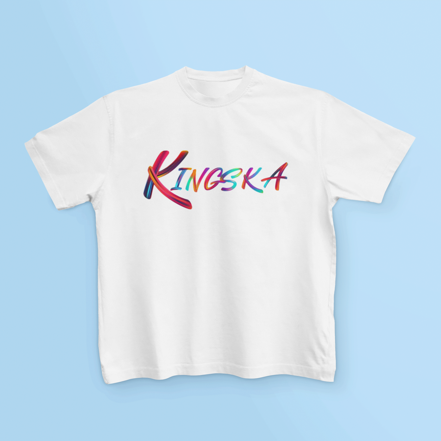 T-shirt dziecięcy biały Kingska